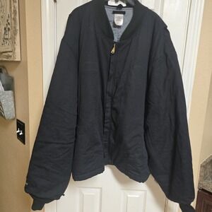 Workrite Men's 3XLG Blue Zipper chain zip Uniform Jacket Flame FR Ultra Soft